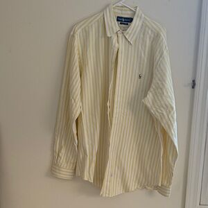 Polo by Ralph Lauren Men's Yellow Striped Shirt